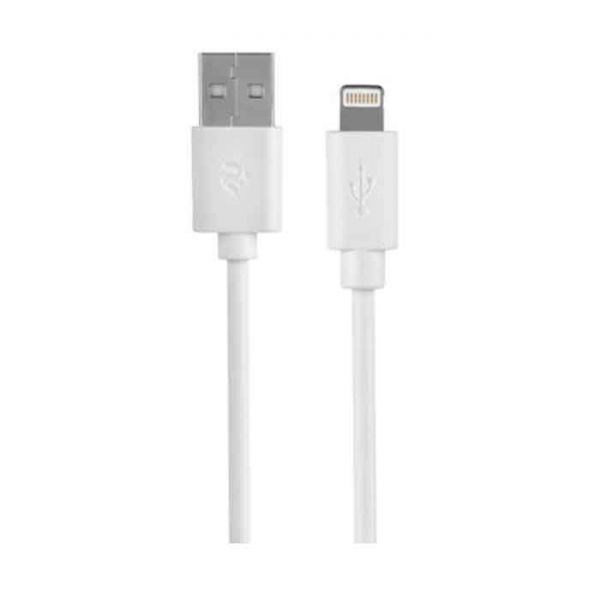 USB კაბელი 2E CCLPVC-1MWT iPhone 1m White